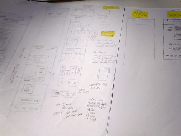 CeGe website wireframes