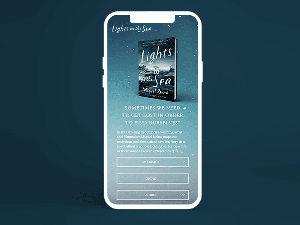 lightsonthesea book website mobile visual