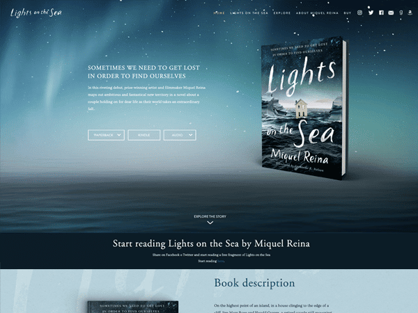 lightsonthesea book website visual