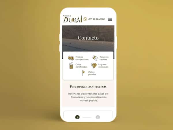 Vamos a Dubai - mobile contact