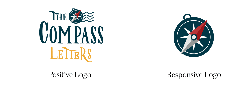 The Compass Letters logo and icon