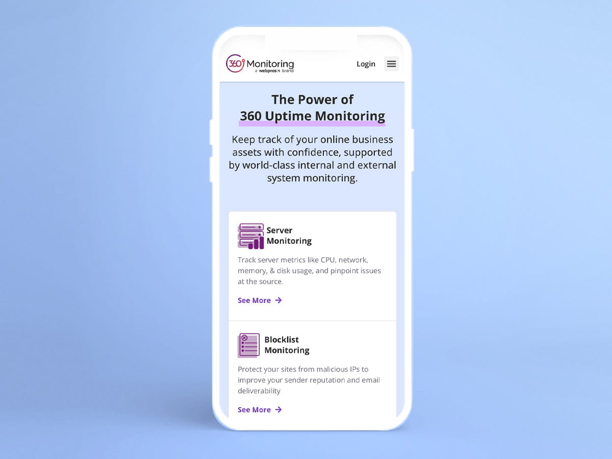 360 Monitoring mobile